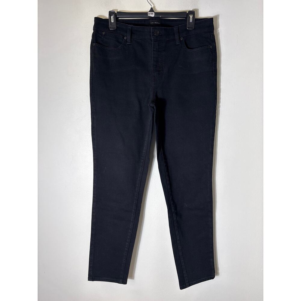 Talbots Black Slim Ankle Jean Sz 10